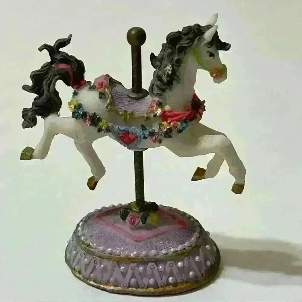 K's Collection Carousel Horse Figurine 4-3/4